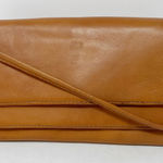 Hobo International Tan Leather Crossbody Purse Double Flap Photo 0