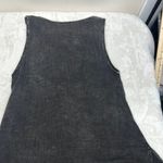 Black Asymmetrical Embellished Sleeveless Tank Top Size M Photo 5