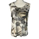 Chico's Chico’s SZ 2 (Large) 2-fer Top Jacket Floral Button-Up Long Sleeve Stretch Multi Photo 5