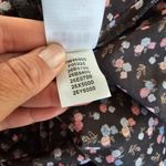 Lucky Brand  Gray Floral Relaxed Button Through Blouse Size XS Photo 10