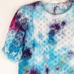 Elizabeth and James  XS Top Handmade Tie Dye‎ Powder Puff Blue Purple Pink 1370 Photo 8