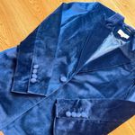 Reiss Velvet Single Breasted Suit Blazer in Blue UK4 Photo 10