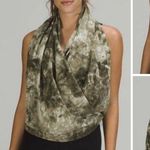 Lululemon NWT! Vinyasa Customizable Snap Multi Rulu Scarf Olive Green Tie Dye Photo 1