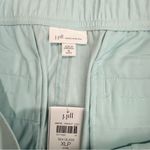 NWT J. Jill Linen Stretch Wide Leg Crop Pants 289732 In Sea Glass X Photo 3