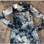 Lovers + Friends NWT  Midi Blue & White Tie Dye Dress ( S‎ ) Photo 5