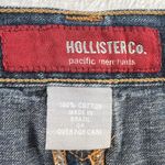 Hollister Y2K 2000s Jrs 9 Denim Skirt Blue Jean Western Pocket Pleated Back Boho Photo 4