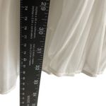 My Michelle  Sweater Knit Top Pleated Ruffle Hem Long Sleeve Boho Beige Gold‎ M Photo 6