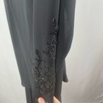 Saks 5th Avenue Vintage Cattiva x Saks Fifth Avenue V Neck Beaded Asymmetric Dress in Black Sz 8 Photo 5