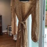 Gold Mi Ami Party Dress Size M Photo 0