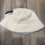 H& M Cream Shearling Bucket Hat One Size NWT Photo 2