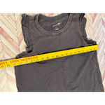 Universal Thread Women's Gray Ruffle Sleeve TShirt Dress Large Grunge Photo 3