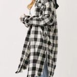 Risen Athena Black and White Plaid Jacket Size Medium NWT Photo 0