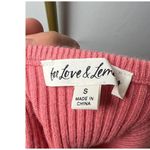 For Love & Lemons  x Victoria's Secret Pink Ribbed Calla Knit Crop Top Sz. S Photo 5