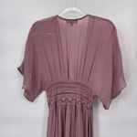 Lulus Long Duster Hippie Boho Festival Womens Medium Pink Lace Coquette Photo 6