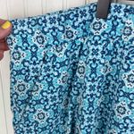 Coolibar Women's Plaka Knit Skort Size 3X Aqua Blue Printed UPF 50+ Cotton Blend Photo 2