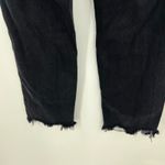 Free People We The Free Women’s Size 25 Black Denim Crop Distressed Jeans Raw Hem Hi-Rise Photo 2