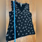 Soma  Black Butterfly Pattern Tank Top Photo 6