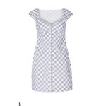 Saylor Dress Women Large Purple Plaid Gingham Hadleigh Mini MSRP$225 Preppy Boho Photo 4