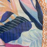 Sundance Multicolor floral tropical lightweight cotton button up top L flowy Pink Size L Photo 11