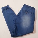 ESMARA Blue Denim Jogger Women size 32 Streetwear Casual Drawstring Pockets Photo 2
