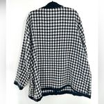 Bloomchic Black & White 90’s Houndstooth Plaid Knot Cardigan Blazer Jacket Size 26 Photo 5