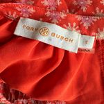 Tory Burch  Orange and white boho silk shift dress with long sleeves. Size 8. Photo 1