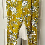 Elevenses Anthropologie  Chartreuse Mindaro cropped pants Photo 0