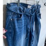 Nicole Miller Nolita Boyfriend Jeans with Tie High Rise Stretch Blue 16W NWT Photo 7