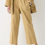 J. Crew Petite Astrid Wide Leg Chino Pants in Honey Brown Large Petite Gold Size undefined Photo 0