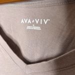 Ava & Viv  target plus size v-neck pullover short sleeve top cotton size 1X Photo 2