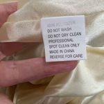 Allure Bridals Bridesmaid Cream Pink Ditzy Floral Chiffon Strapless Dress Size 16 Photo 13