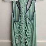 Lululemon  Mint and Gray Striped Tank Top Photo 3