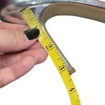 Betsey Johnson  Broadway Silver Strappy Heels Size 8.5 Rhinestone Metallic Prom Photo 8