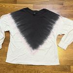 Wild Fable Womens Medium Cotton White Gray Tie Dye Long Sleeve Crewneck Shirt Photo 0