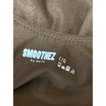 Aerie  Smoothez Brown Scoop Neck Long Sleeve Sculpt Thong Bodysuit Top Size L Photo 3