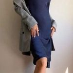 NEW/NWT Wilfred Only Total Eclipse Navy Blue Slip Dress Size Large Aritzia Photo 0