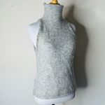 ZARA  Gray Rhinestone Trim High Neck Sweater Top Photo 5