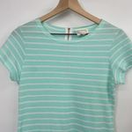 Sail To Sable  Mini Dress Striped T Shirt Mint Green White Womens Size Small Photo 4