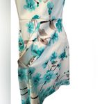 Jessica Howard  White Teal Floral Fit Flare Dress 10P Photo 4