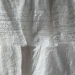 The Shirt by Rochelle Behrens White Cotton Eyelet Mini Skirt Size XS Cottagecore Photo 6