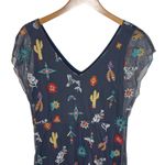 Johnny Was  JADE Women’s Southwestern Embroidered Blue Maxi Dress Photo 6