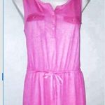 Sonoma - pocket pink berry Henley knee length dress Large shirt dress Photo 1