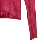 ZARA  Ribbed Knit Cropped Sweater Womens L Pink Minimalist Cozy Feminine Indie Photo 3