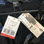 Karen Kane Dress Sz XS Black Blue Floral V neck Photo 2