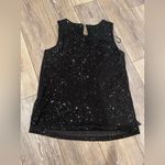 LC Lauren Conrad Sparkly Sequin Black Tank Top Photo 3