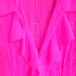 Elementz  M Pink Ruffled Sequined Top Photo 1