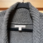 Banana Republic  Women's Small Gray Wool Blend Open Cardigan Sweater Chunky Knit Photo 2