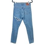 Levi's 501 Premium Skinny Medium Wash Distressed Jeans Photo 2