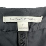 Diane Von Furstenberg  | Size 2 | DVF Holly Lace Wide Leg Cropped Pants in Black Photo 3