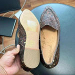 Madewell  The Frances Skimmer in Painted Leopard Calf Hair Size 8 Photo 6